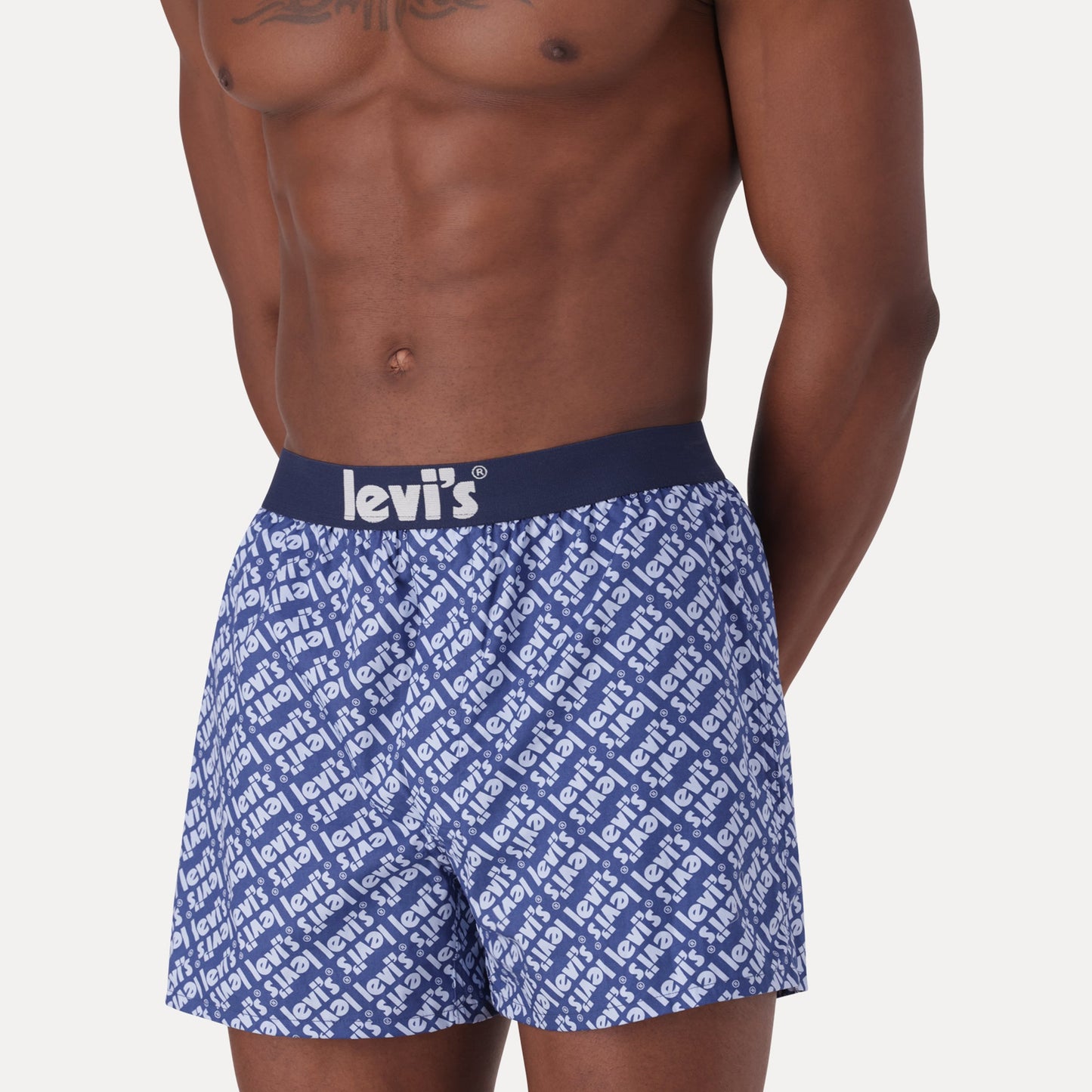LEVI'S® MEN'S WOVEN CHAMBRAY BOXERS - BLUE