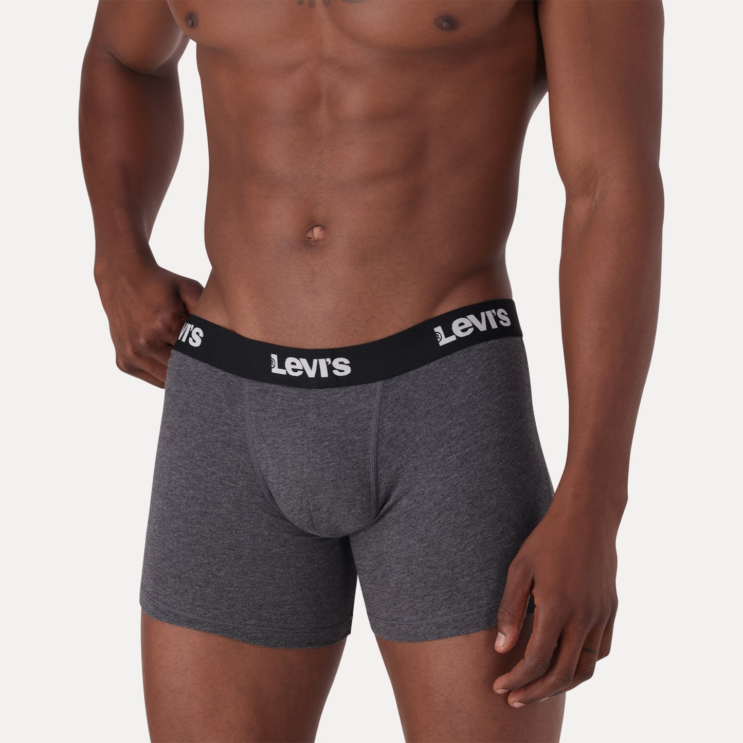 LEVI'S® MEN'S LOGO SOLID BOXER BRIEFS (2 PACK) - BLUE