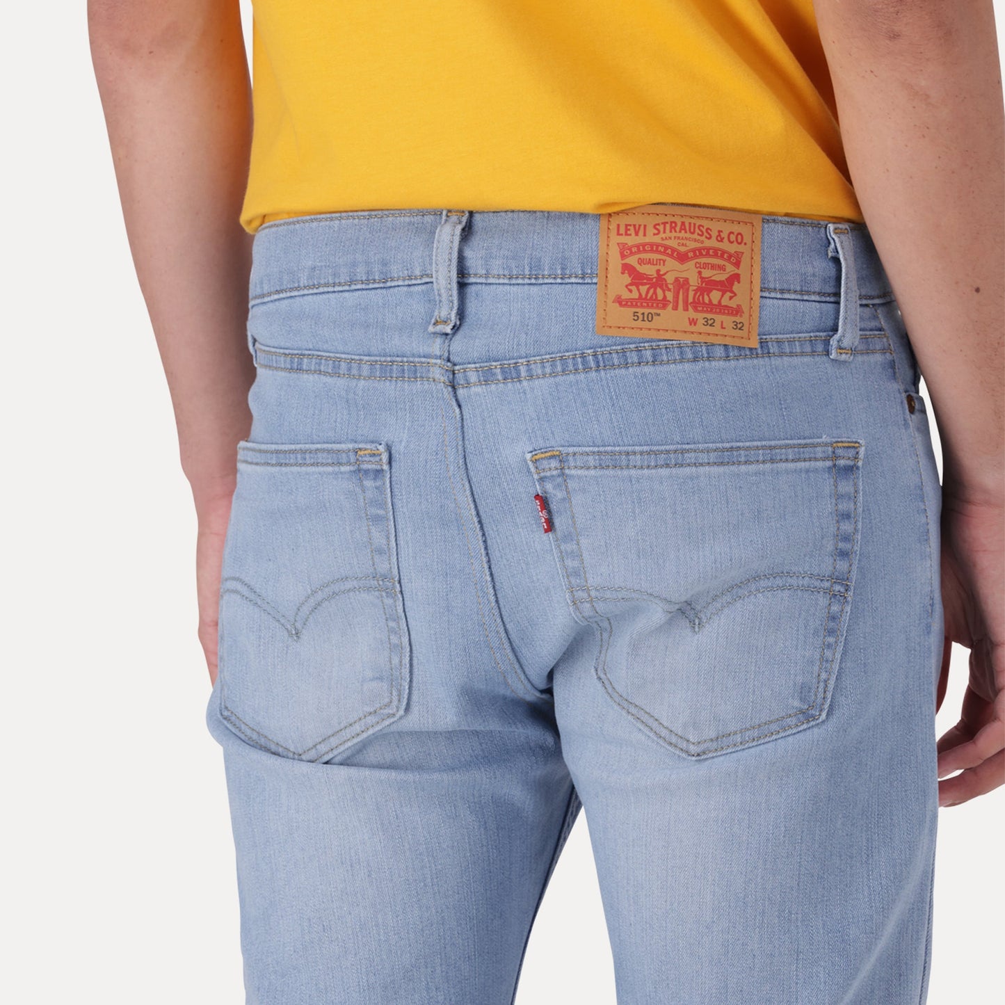 LEVI'S® MEN'S 510™ SKINNY JEANS - LIGHT INDIGO - WORN IN