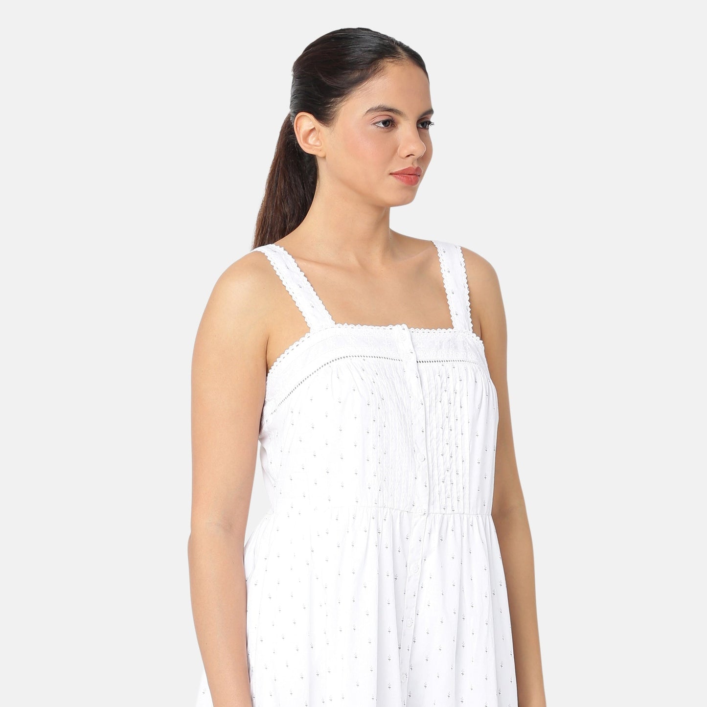 LEVI'S® WOMEN'S CICI MIDI DRESS - WHITE