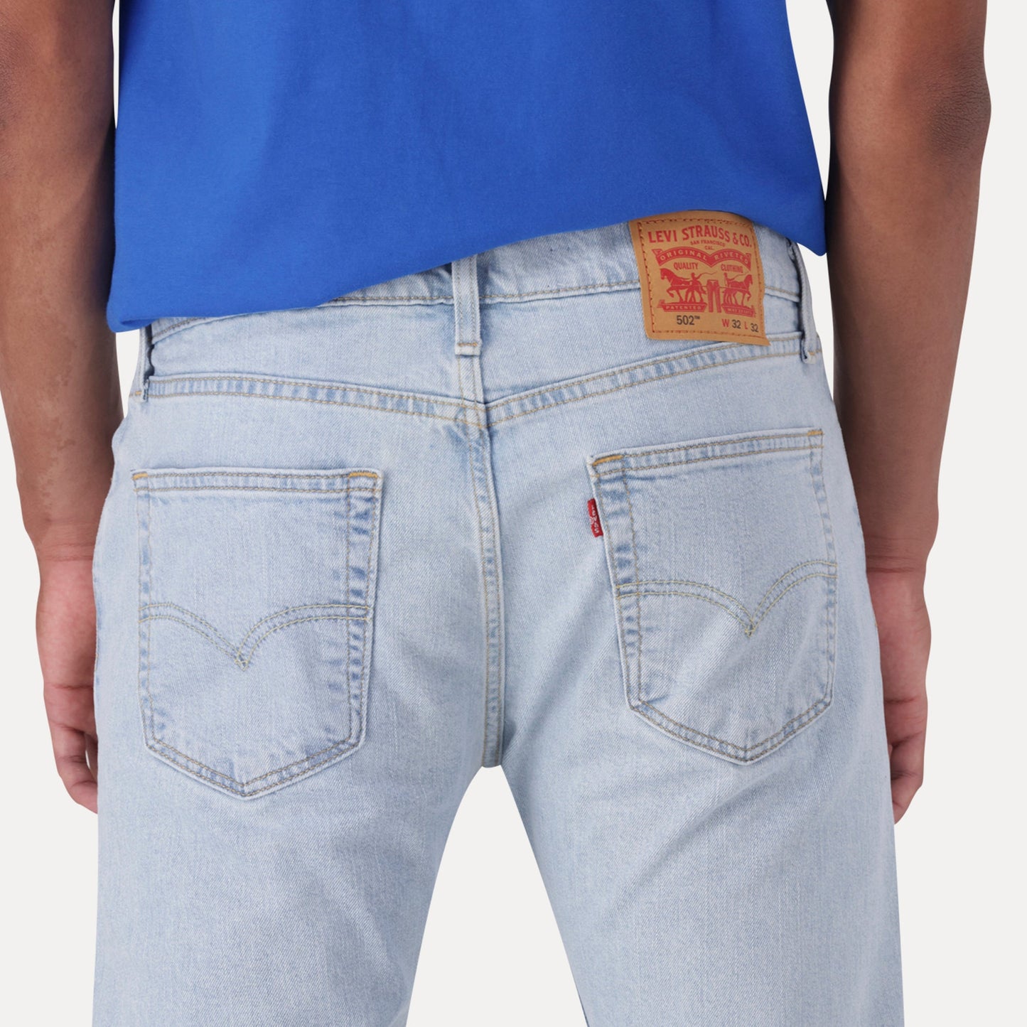 LEVI'S® MEN'S 502™ TAPER JEANS - LIGHT INDIGO - FLAT FINISH