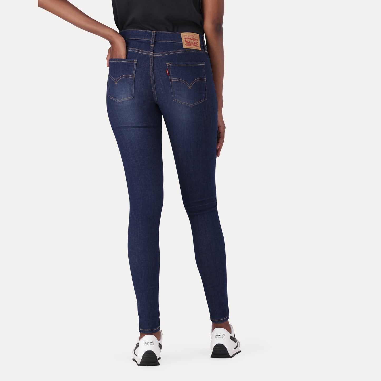 LEVI'S® WOMEN'S 710 SUPER SKINNY - MED INDIGO - WORN IN