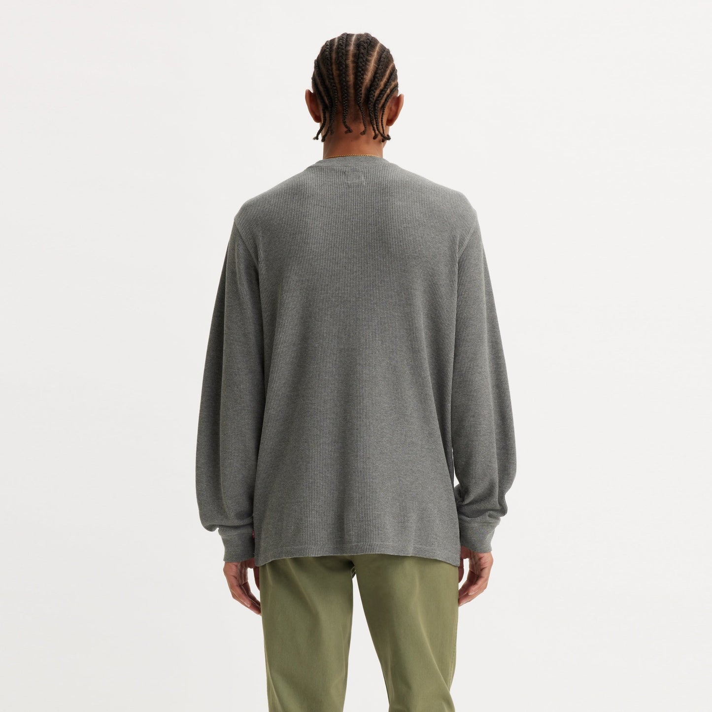 LONG-SLEEVE STANDARD FIT THERMAL T-SHIRT - GREY