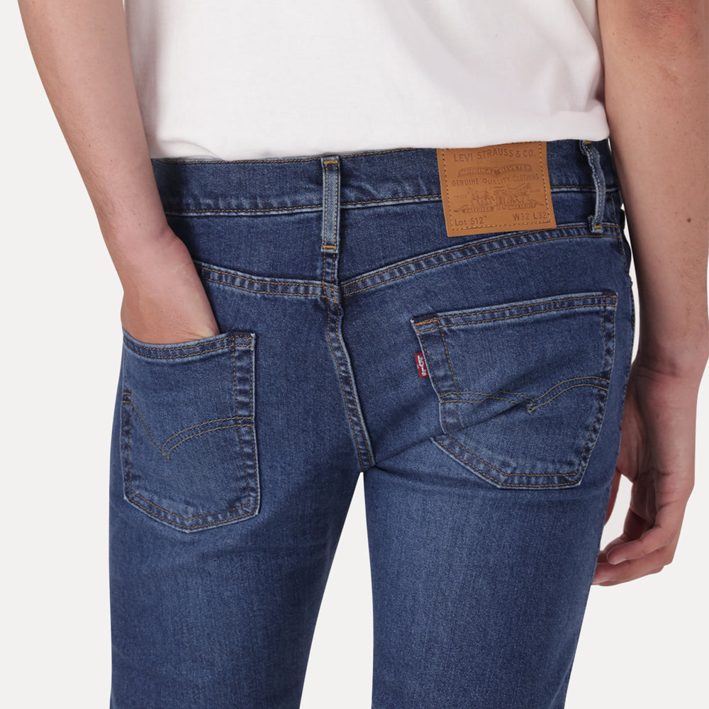 LEVI'S® MEN'S 512™ SLIM TAPER JEANS - DARK INDIGO - WORN IN