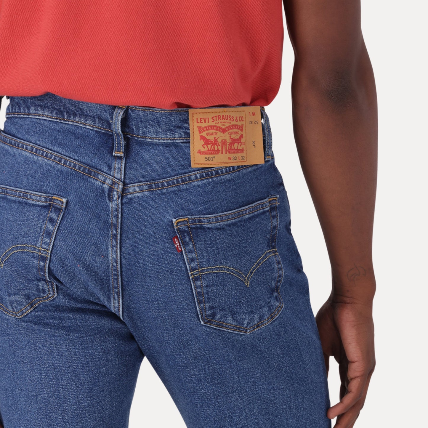 501® ORIGINAL ZA RESTORE THE FEELING STR- MED INDIGO - WORN IN