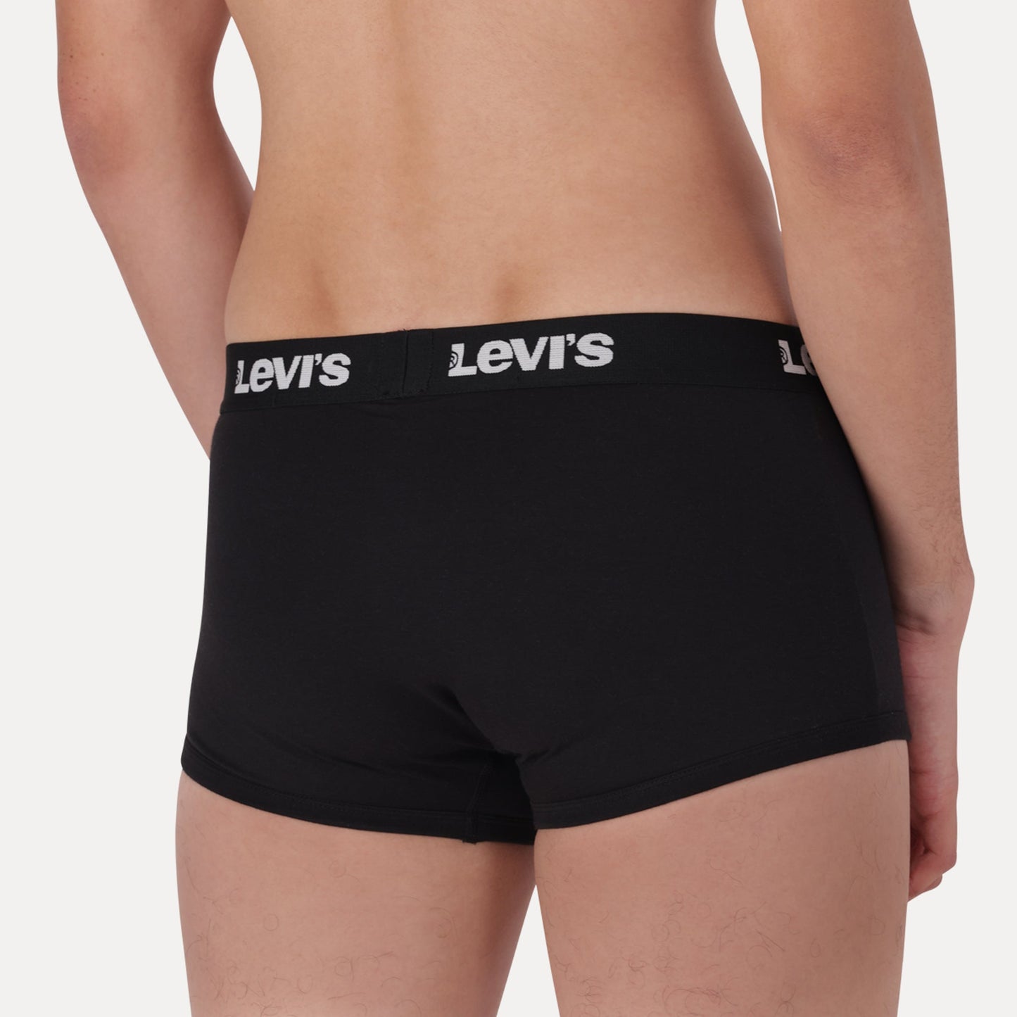 LEVI'S® MEN'S SOLID TRUNKS (2 PACK) - BLACK
