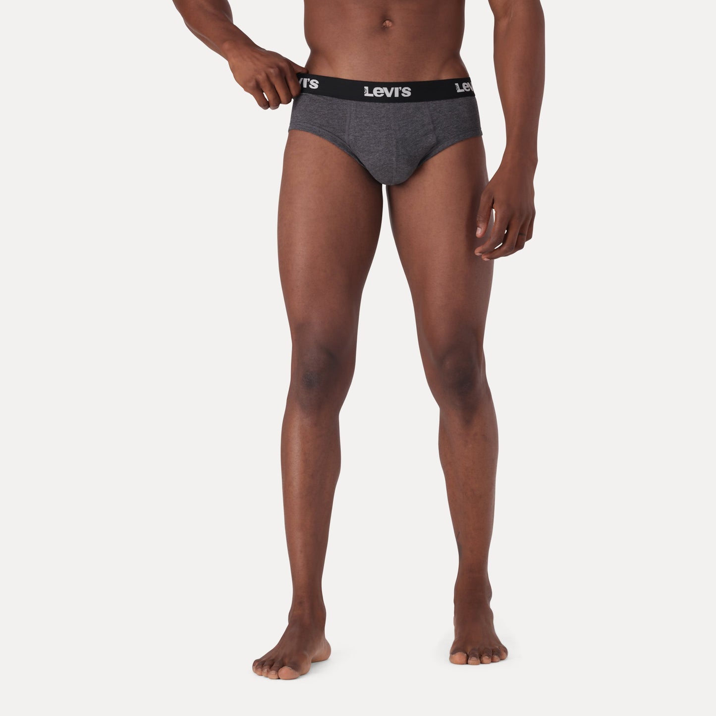 LEVI'S® MEN'S SOLID LOGO BRIEF (2 PACK) - BLUE