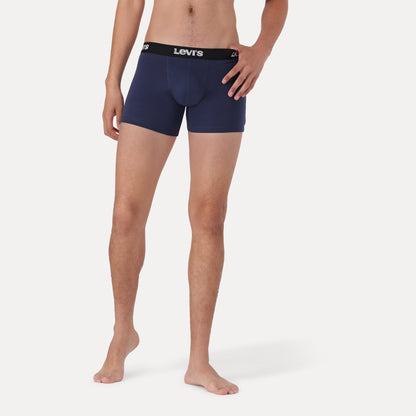 LEVI'S® MEN'S LOGO SOLID BOXER BRIEFS (2 PACK) - BLUE