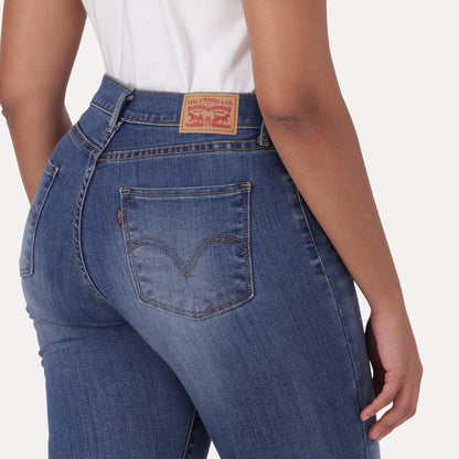LEVI'S® WOMEN'S LEVI'S® CURVY SKINNY - MED INDIGO - WORN IN