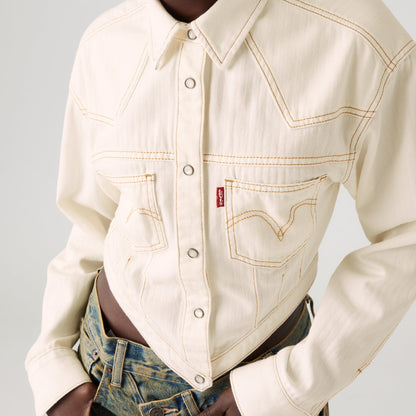 LEVI’S® X ADSB ANDERSSON BELL CINCHED BLOUSE - NEUTRAL