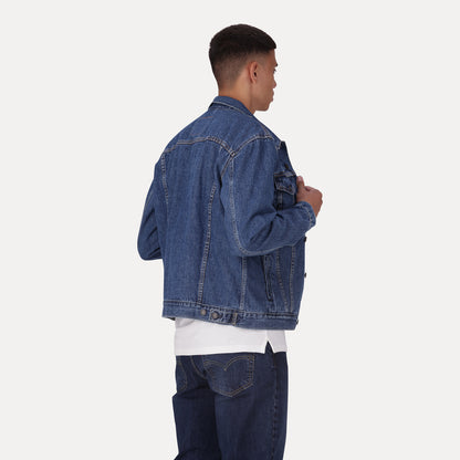LEVI'S® MEN'S TRUCKER JACKET - MED INDIGO - FLAT FINISH