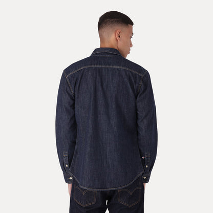 BATTERY HM SHIRT SLIM ZA NERO DARK WASH
