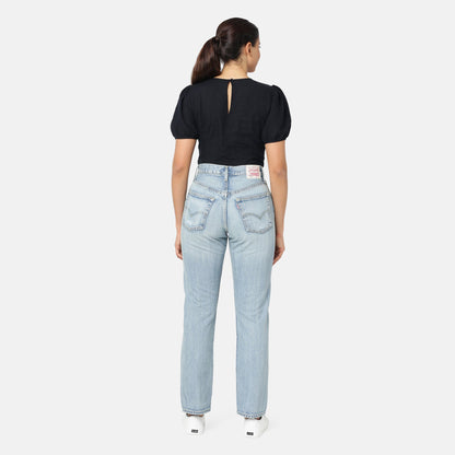 LEVI'S® WOMEN'S 501® ORIGINAL JEANS - LIGHT INDIGO - WORN IN