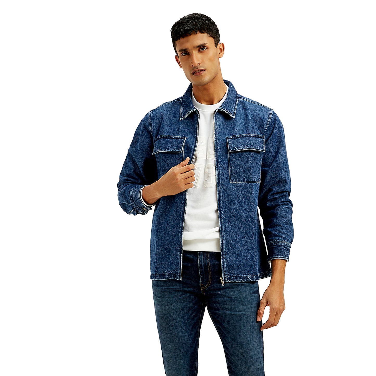 LEVI’S® MEN'S SOLID RELAXED FIT SHIRT - BLUE