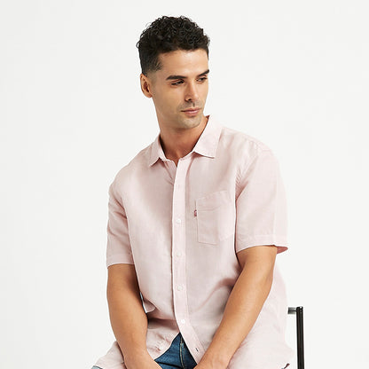 LEVI'S® MEN'S SOLID REGULAR FIT SHIRT - PINK