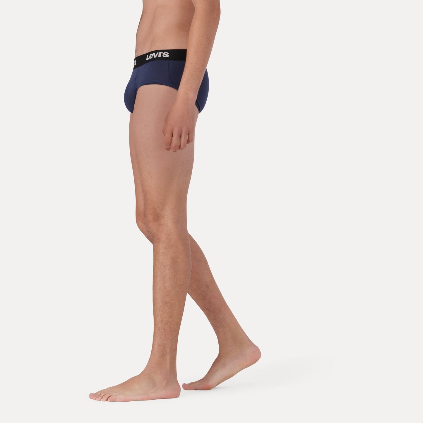 LEVI'S® MEN'S SOLID LOGO BRIEF (2 PACK) - BLUE