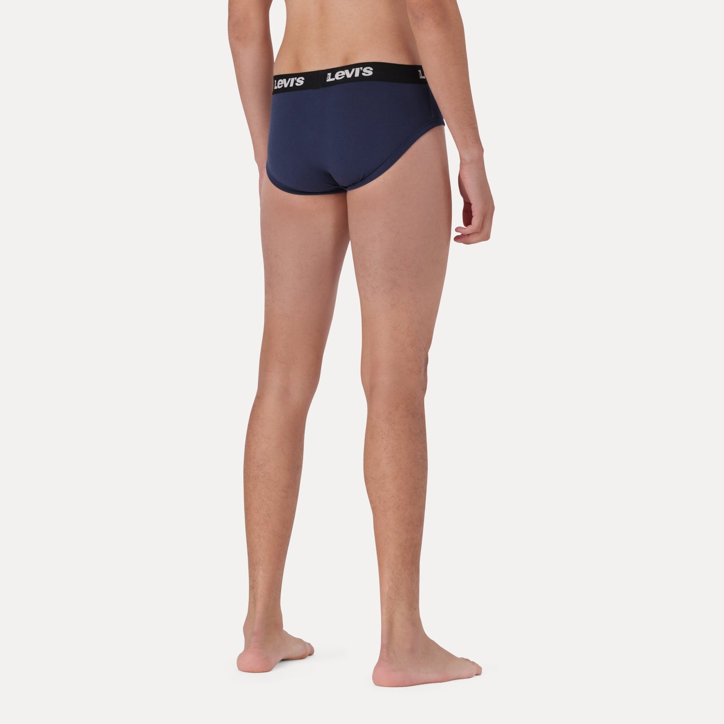 LEVI'S® MEN'S SOLID LOGO BRIEF (2 PACK) - BLUE