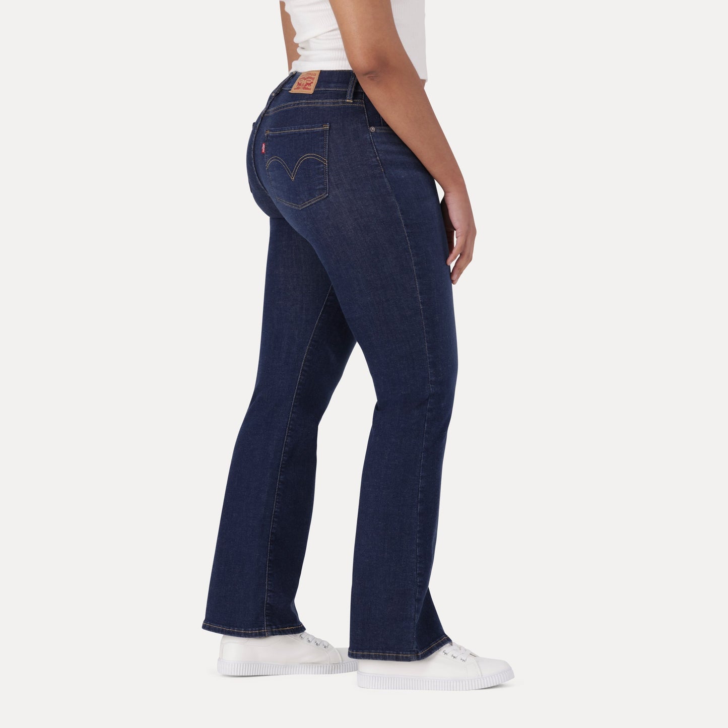 LEVI'S® CURVY FLARE - DARK INDIGO - WORN IN