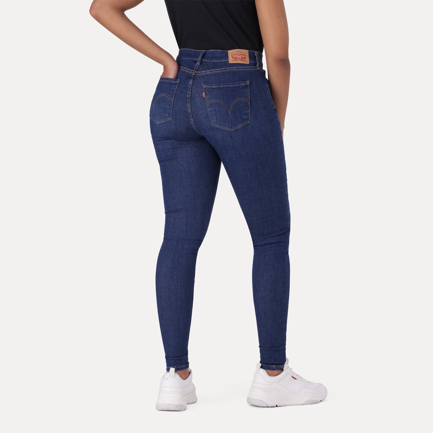 LEVI'S® CURVY SUPER SKINNY - DARK INDIGO - WORN IN
