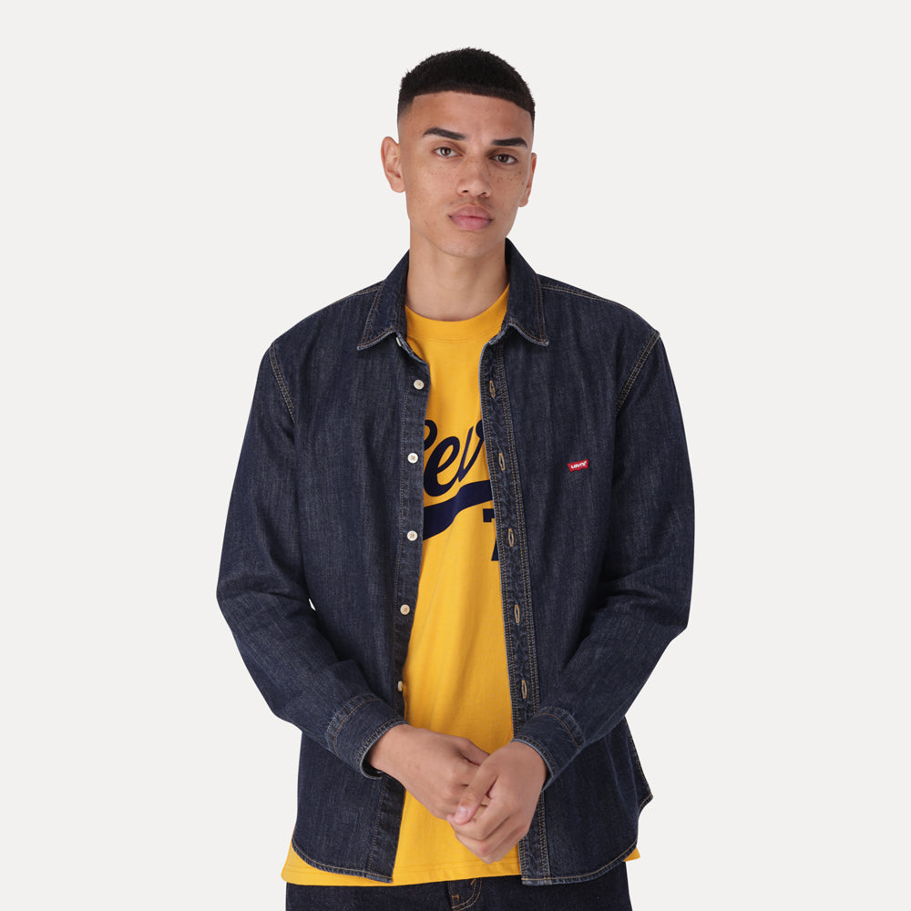 BATTERY HM SHIRT SLIM ZA NERO DARK WASH
