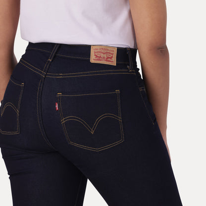 LEVI'S® CURVY SUPER SKINNY - DARK INDIGO - WORN IN