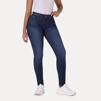 LEVI'S® CURVY SKINNY - DARK INDIGO - WORN IN