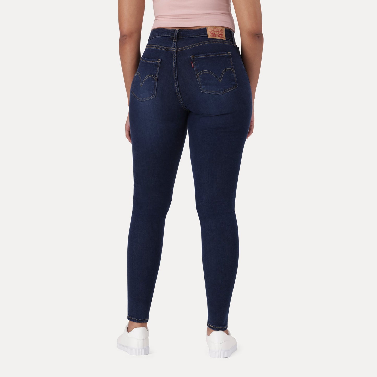 LEVI'S® CURVY HIRISE SUPERSKINNY  - DARK INDIGO - WORN IN