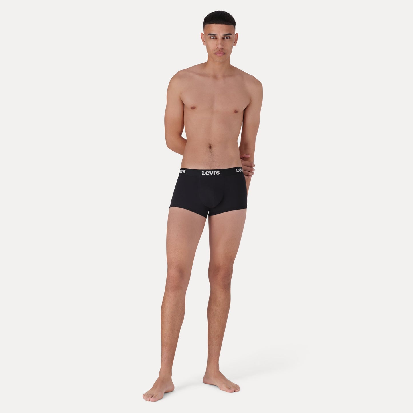 LEVI'S® MEN'S SOLID TRUNKS (2 PACK) - BLACK