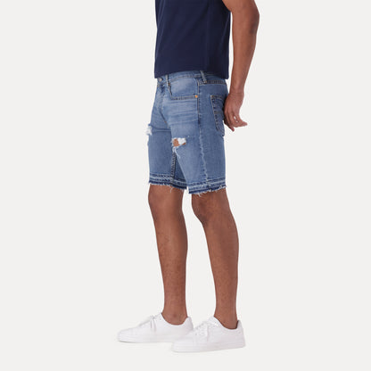 LEVI'S® MEN'S 412 SLIM SHORTS - MED INDIGO - WORN IN