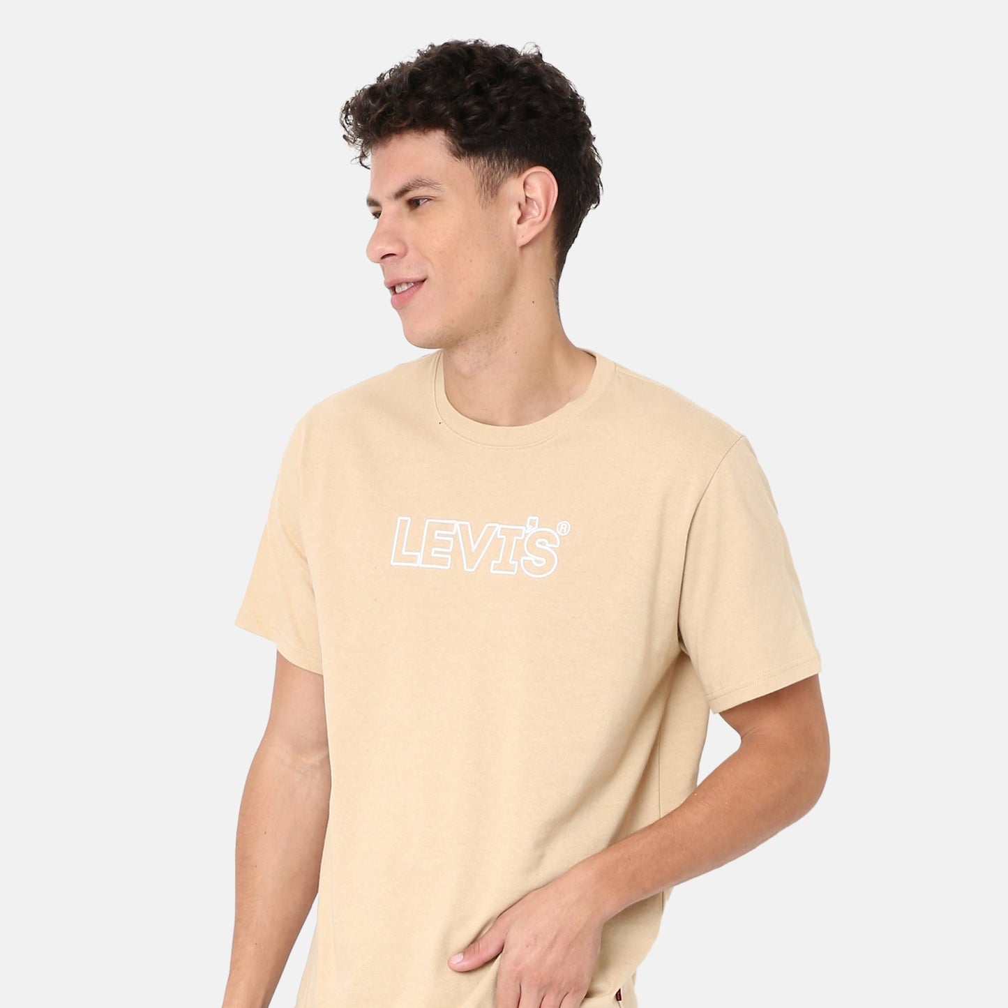LEVI'S® MEN'S RELAXED FIT SHORT-SLEEVE GRAPHIC T-SHIRT - TAN