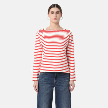LEVI'S® WOMEN'S BAY SAILOR LONG-SLEEVE TEE - RED
