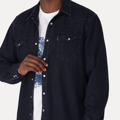 LEVI'S® MEN'S CLASSIC STANDARD FIT WESTERN SHIRT - BLUE