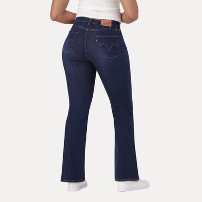 LEVI'S® CURVY FLARE - DARK INDIGO - WORN IN