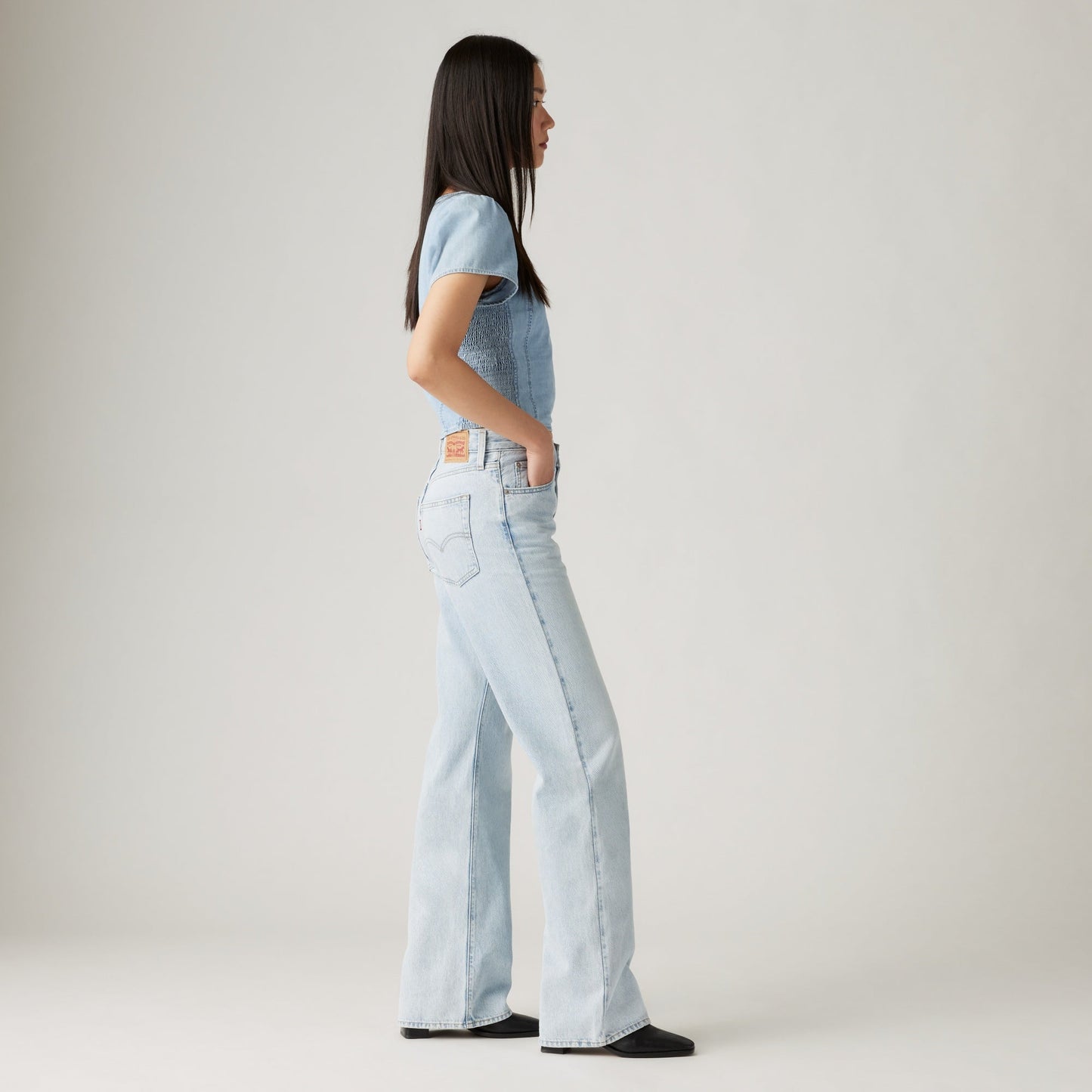 LEVI'S® WOMEN'S '94 BAGGY BOOTCUT JEANS - LIGHT INDIGO - FLAT FINISH