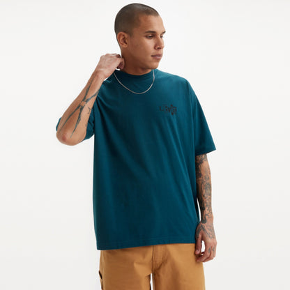 LEVI'S® SKATEBOARDING MEN'S GRAPHIC BOXY T-SHIRT - BLUE