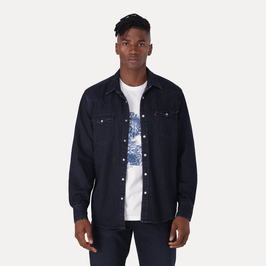 LEVI'S® MEN'S CLASSIC STANDARD FIT WESTERN SHIRT - BLUE