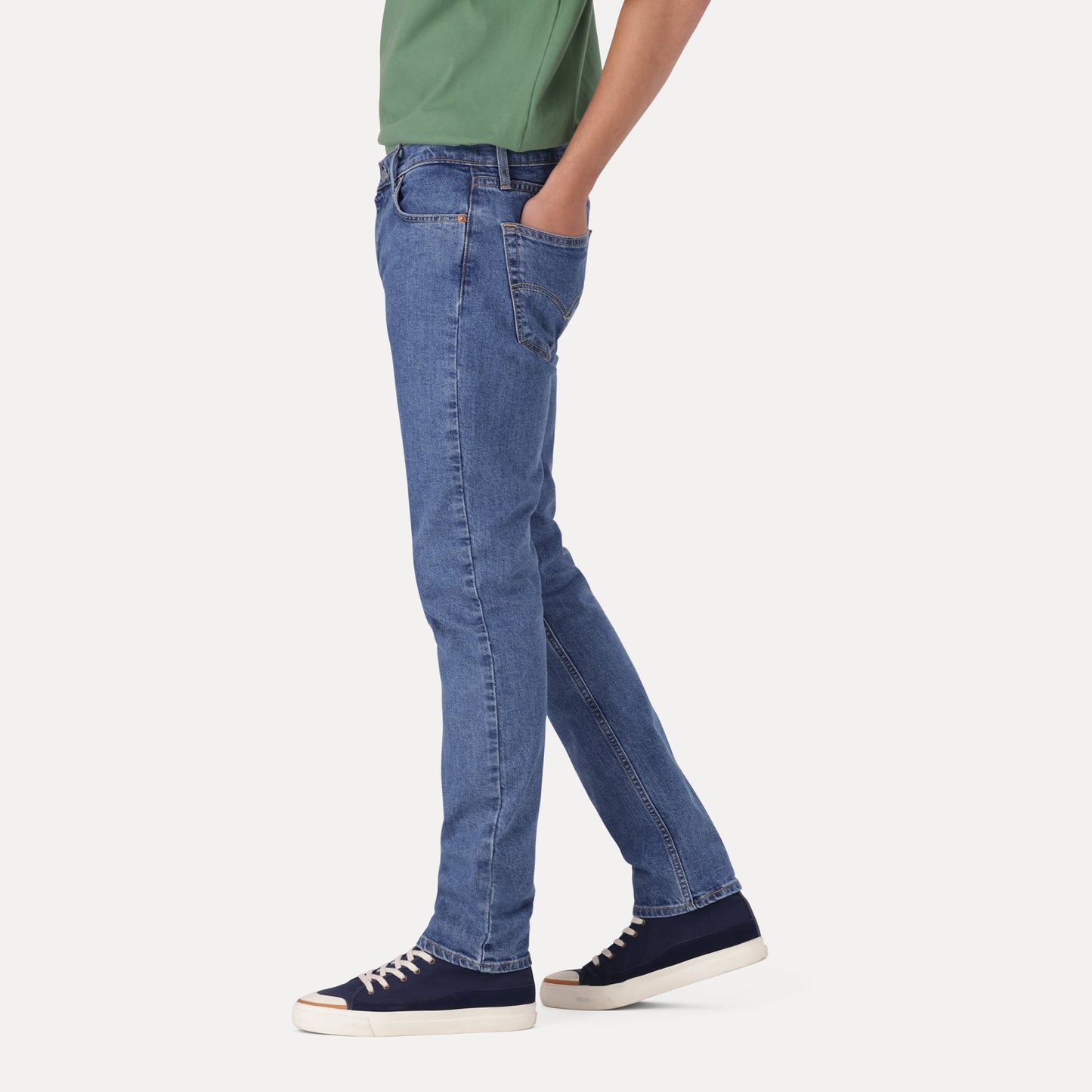 LEVI'S® MEN'S 511™ SLIM JEANS - MED INDIGO - WORN IN