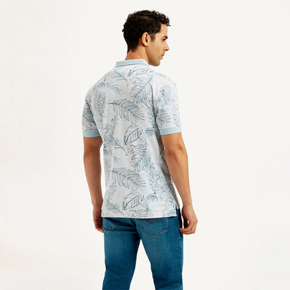 LEVI’S® MEN'S PRINTED SLIM FIT POLO T-SHIRT - BLUE