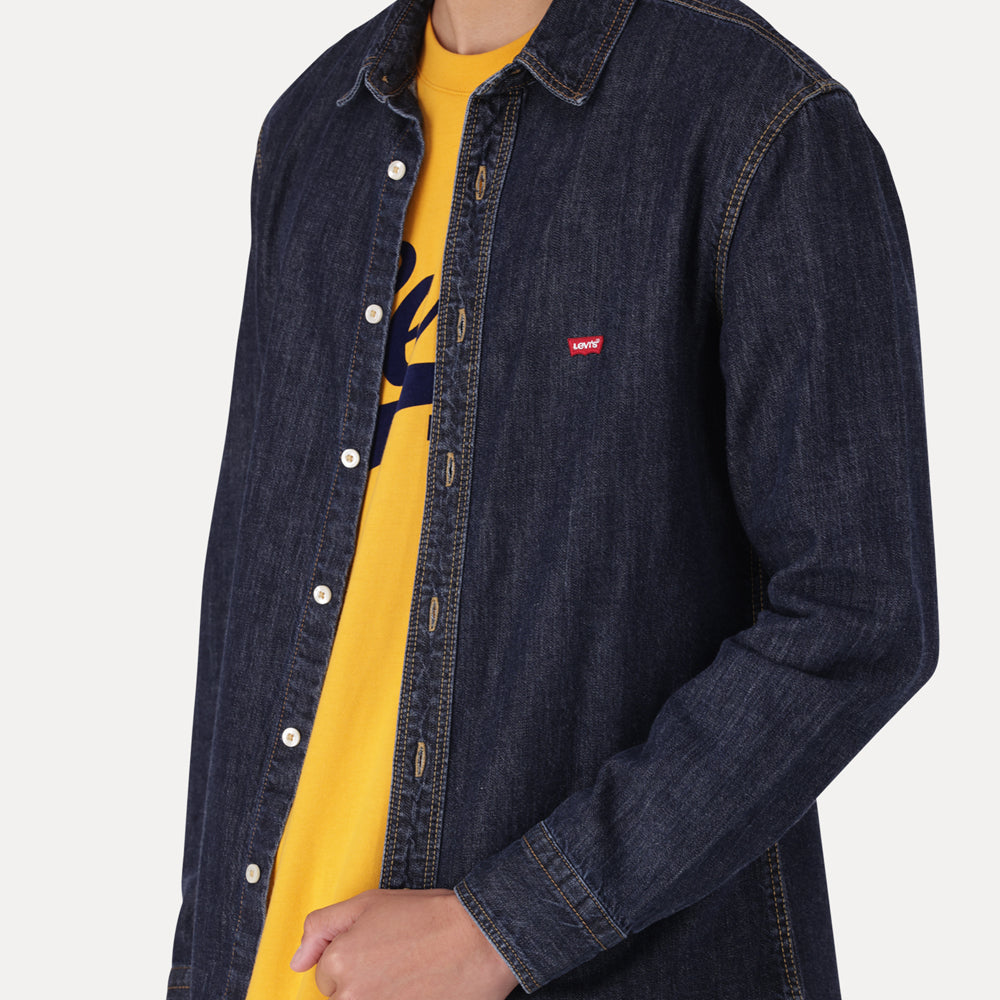 BATTERY HM SHIRT SLIM ZA NERO DARK WASH