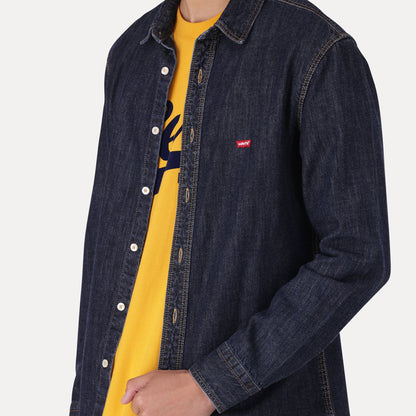 BATTERY HM SHIRT SLIM ZA NERO DARK WASH
