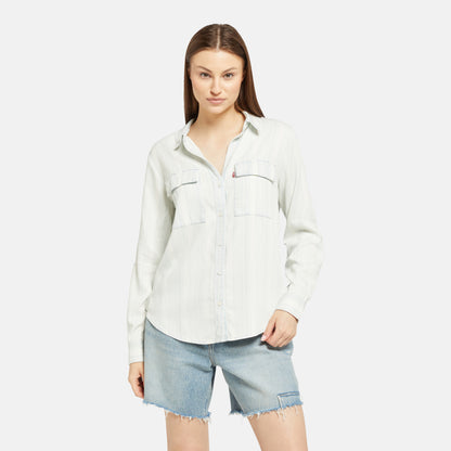 LEVI'S® WOMEN'S DOREEN UTILITY SHIRT - BLUE