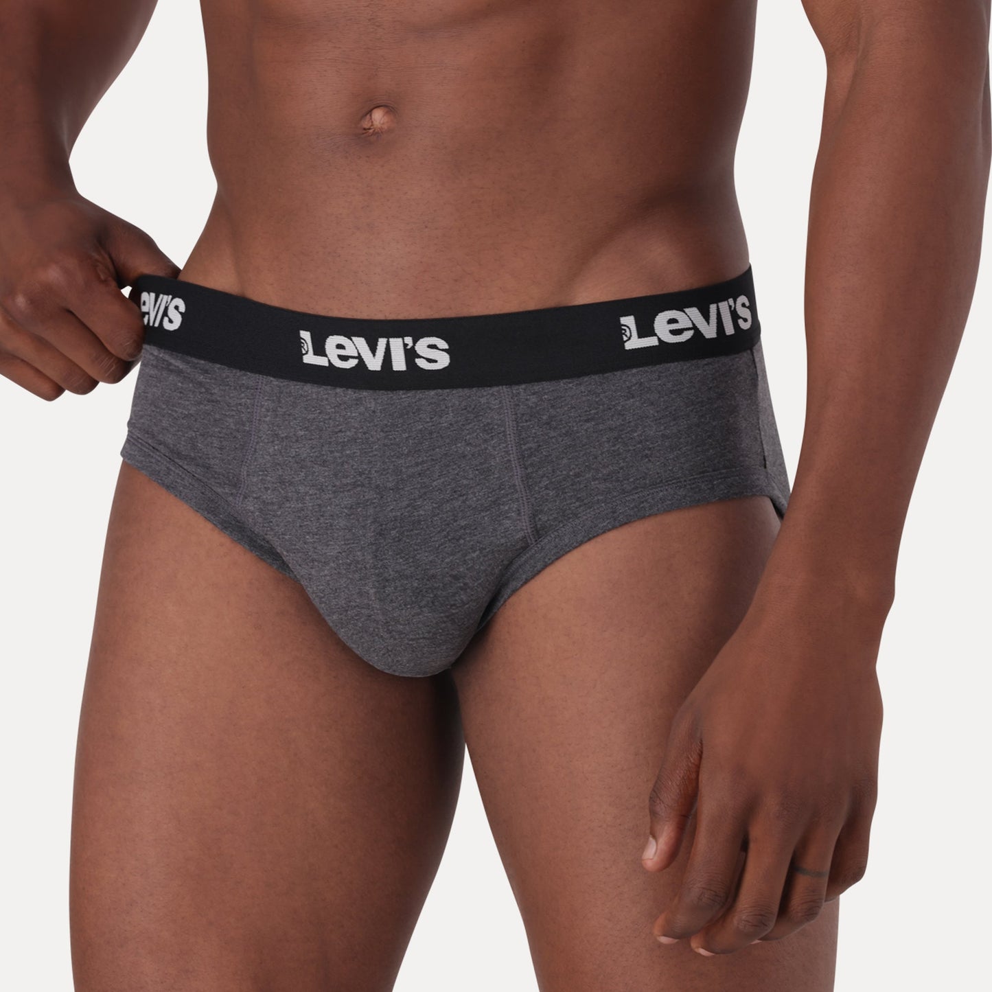 LEVI'S® MEN'S SOLID LOGO BRIEF (2 PACK) - BLUE