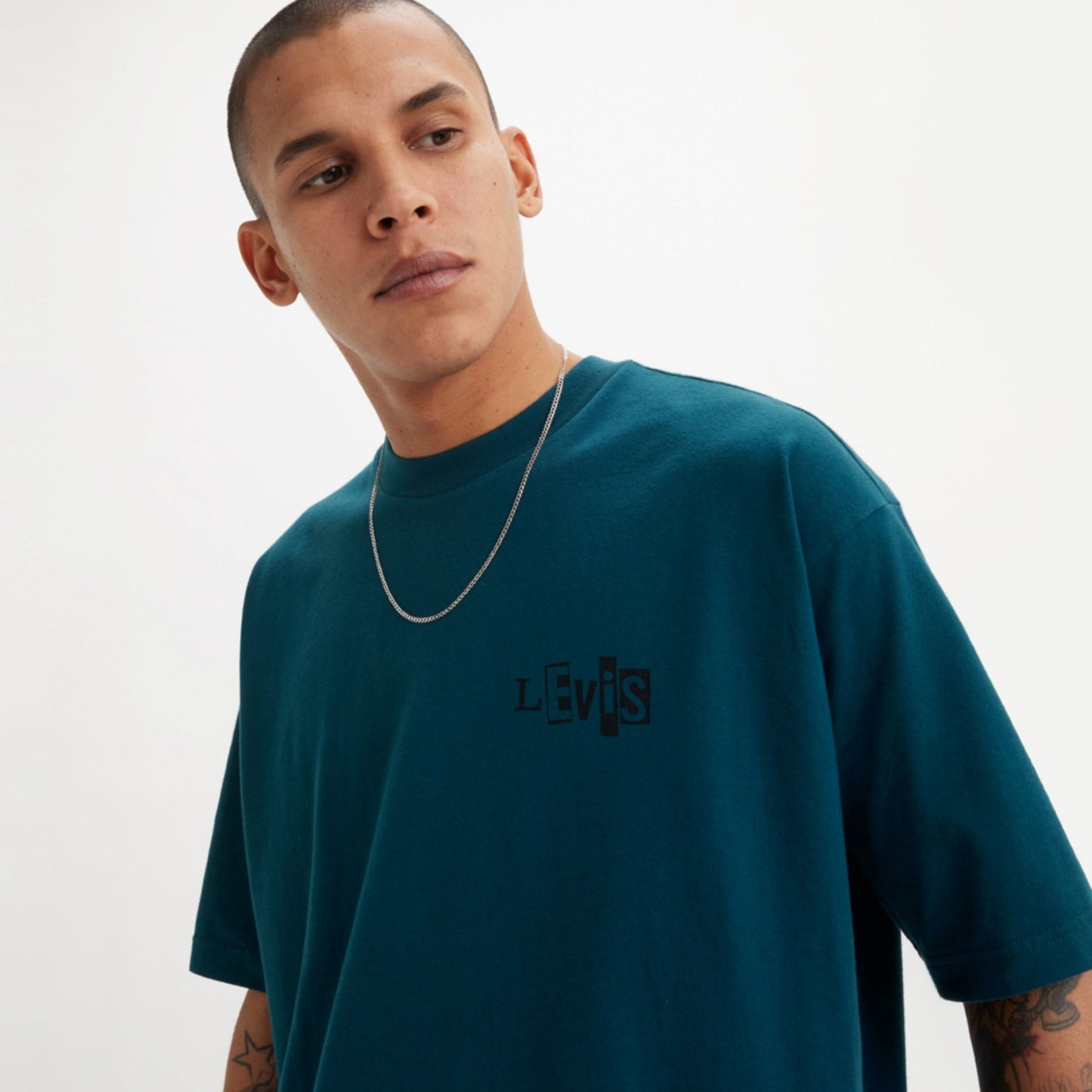 LEVI'S® SKATEBOARDING MEN'S GRAPHIC BOXY T-SHIRT - BLUE