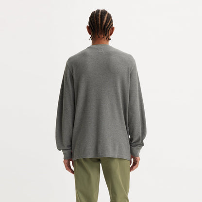 LONG-SLEEVE STANDARD FIT THERMAL T-SHIRT - GREY