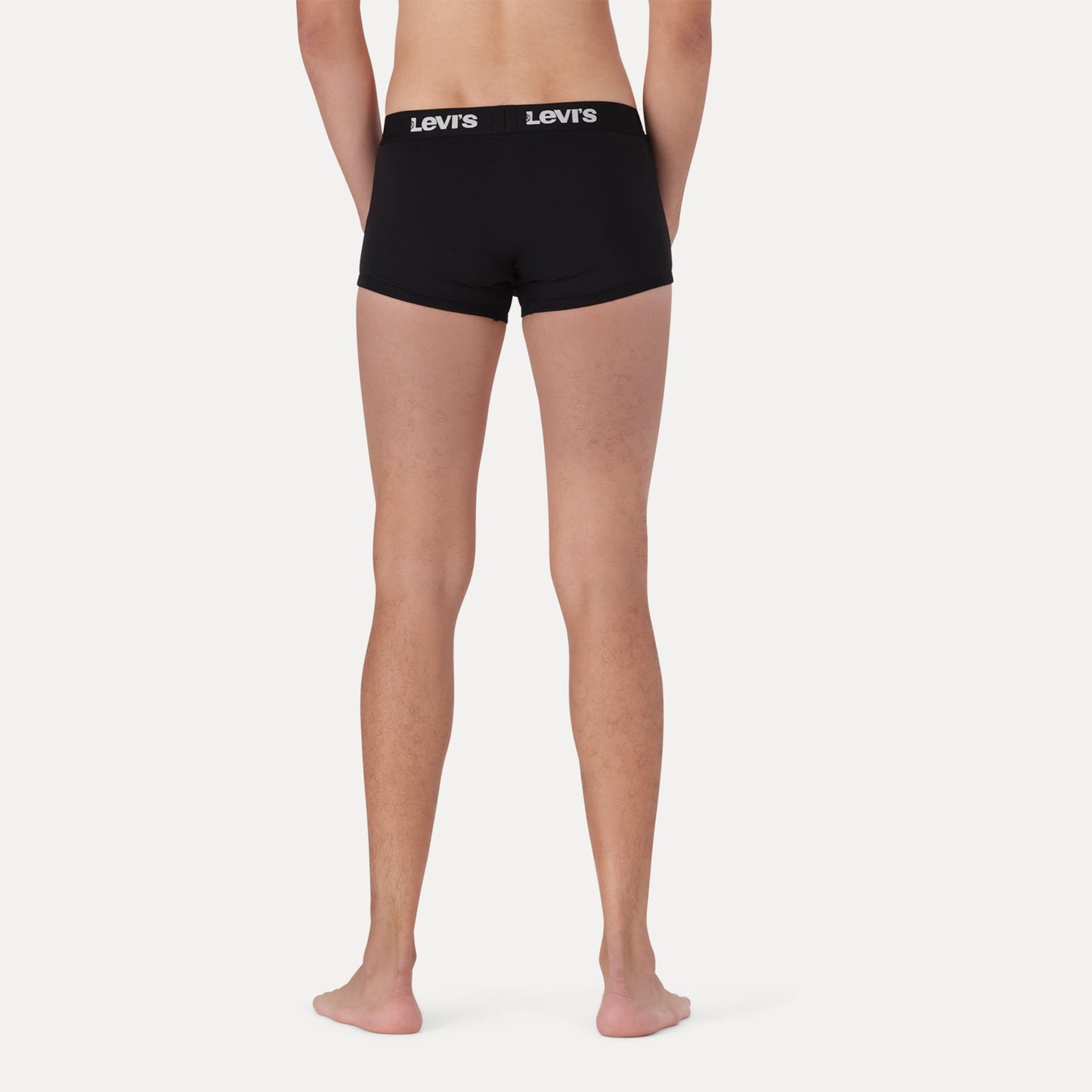 LEVI'S® MEN'S SOLID TRUNKS (2 PACK) - BLACK