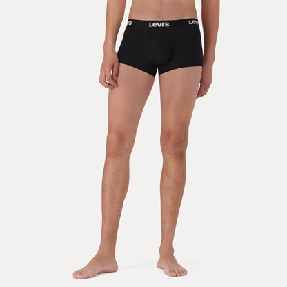 LEVI'S® MEN'S SOLID TRUNKS (2 PACK) - BLACK