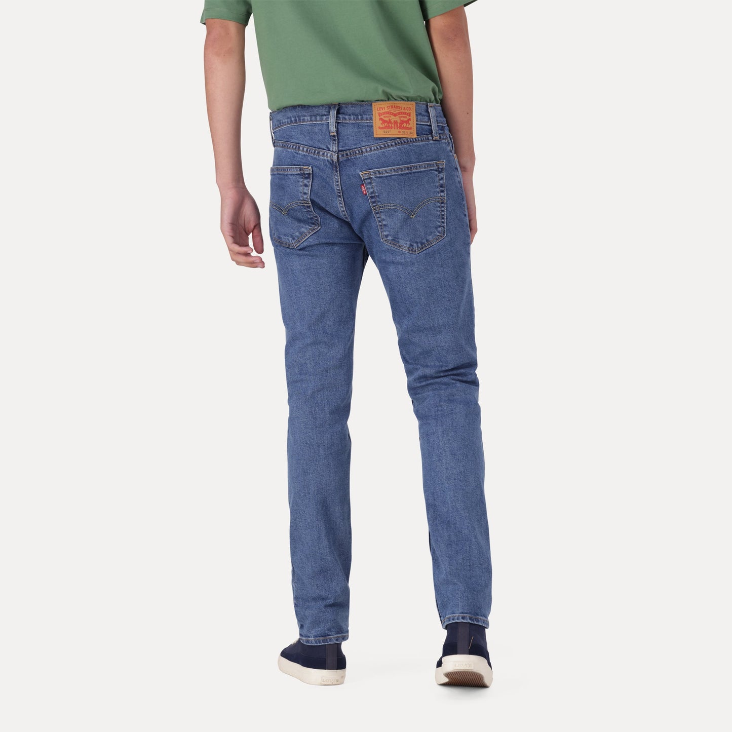 LEVI'S® MEN'S 511™ SLIM JEANS - MED INDIGO - WORN IN