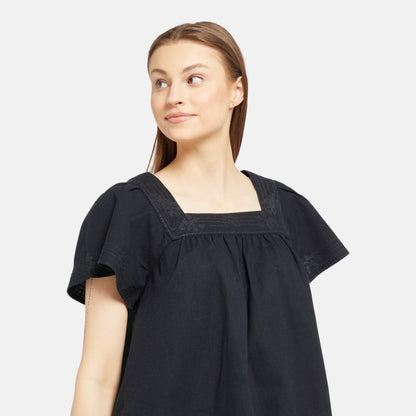 AMBRE BABYDOLL TANK ANTHRACITE NIGHT