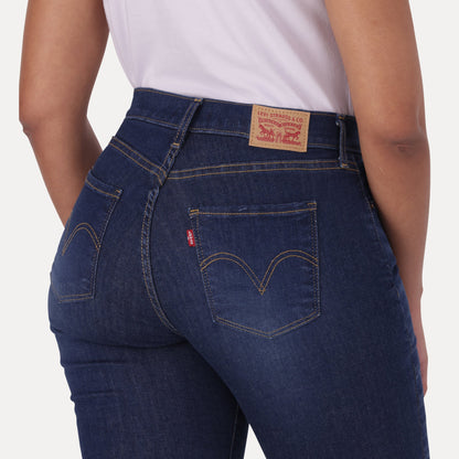 LEVI'S® CURVY SKINNY - DARK INDIGO - WORN IN