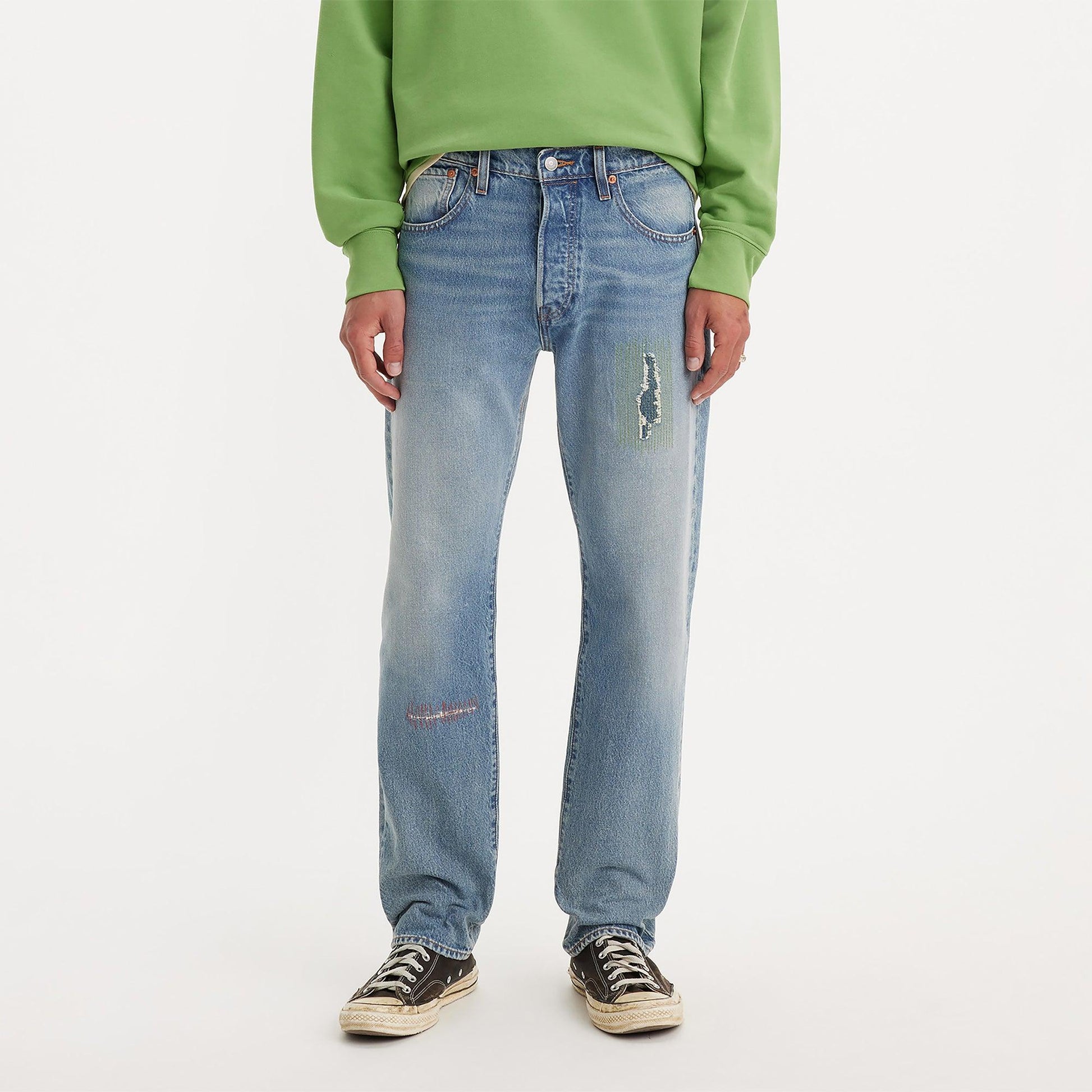 LEVI'S® MEN'S 501® ORIGINAL JEANS - DARK INDIGO - WORN IN